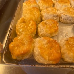 a tray of biscuits