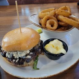 Mushroom Truffle burger. Mushroom Truffle burger.
