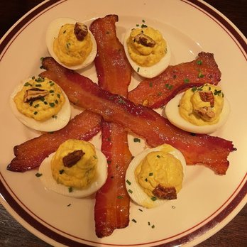 Carlyle - Deviled Eggs With Spiced Pecans & Sugar Cured Bacon - New American Near Me - Arlington, Virginia