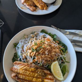 BlueSalt Fish Grill - Thai noodle salad with 2 pieces of salmon - Seafood Near Me - Torrance, California BlueSalt Fish Grill - Thai noodle salad with 2 pieces of salmon - Seafood Near Me - Torrance, California