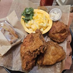 3 piece with mac'n'cheese