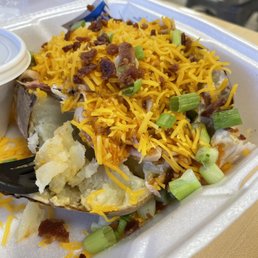 Stuffed BBQ potato Stuffed BBQ potato