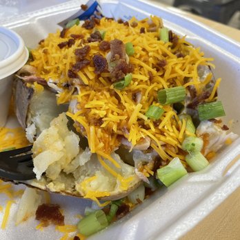 Woody's Smokehouse - Southbound - Stuffed BBQ potato - Bakeries Near Me - Centerville, Texas Woody's Smokehouse - Southbound - Stuffed BBQ potato - Bakeries Near Me - Centerville, Texas