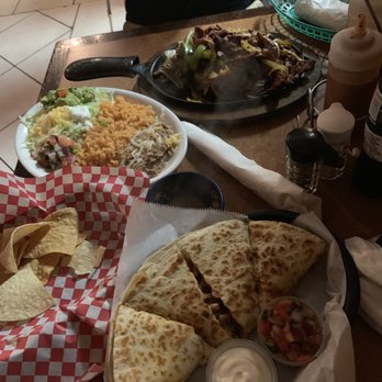Border Grill Fresh-Mex - Chicken fajitas and a quesadilla! - Tacos Near Me - Orlando, Florida