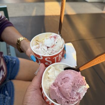 Salt & Straw - We got single scoops but split cups . The coconut/cherry, Watermelon , I can't remember the other 2 flavors. - Ice Cream & Frozen Yogurt Near Me - Roseville, California Salt & Straw - We got single scoops but split cups . The coconut/cherry, Watermelon , I can't remember the other 2 flavors. - Ice Cream & Frozen Yogurt Near Me - Roseville, California