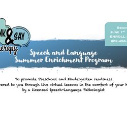 Think & Say Therapy - ENROLL NOW FOR SPEECH AND LANGUAGE SUMMER ENRICHMENT PROGRAM