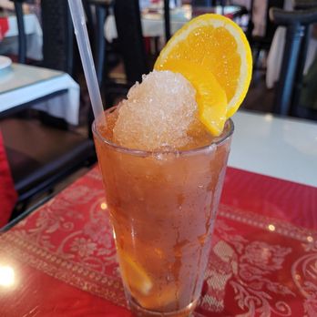 Golden Bamboo Vegetarian Restaurant - Tra Dao Peach Iced Tea - Vegetarian Near Me - San Jose, California