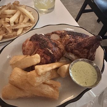 Johnny's - Rotisserie chicken and yuca fries - Peruvian Near Me - Brooklyn, New York