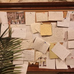Lots of thank you notes from patrons Lots of thank you notes from patrons