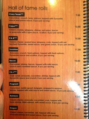 Menu photo 7 Sushi House StillWater, OK
