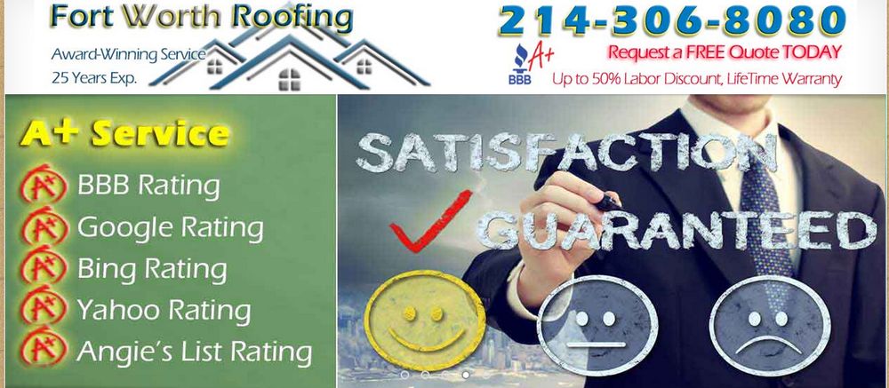 Slide of Fort Worth Roofing Contractors