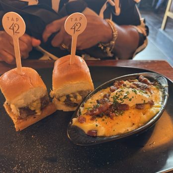 Tap 42 - Short Rib Slider (Ea) and Fully Loaded Mashed Potatoes - Beer Bar Near Me - Aventura, Florida