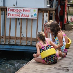 WV Houseboat Vacations - Fish feeding area.