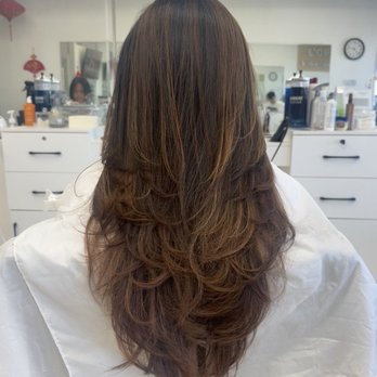 Thy Salon - Layered V cut hair by Minh - Hair Salons Near Me - Westminster, California Thy Salon - Layered V cut hair by Minh - Hair Salons Near Me - Westminster, California