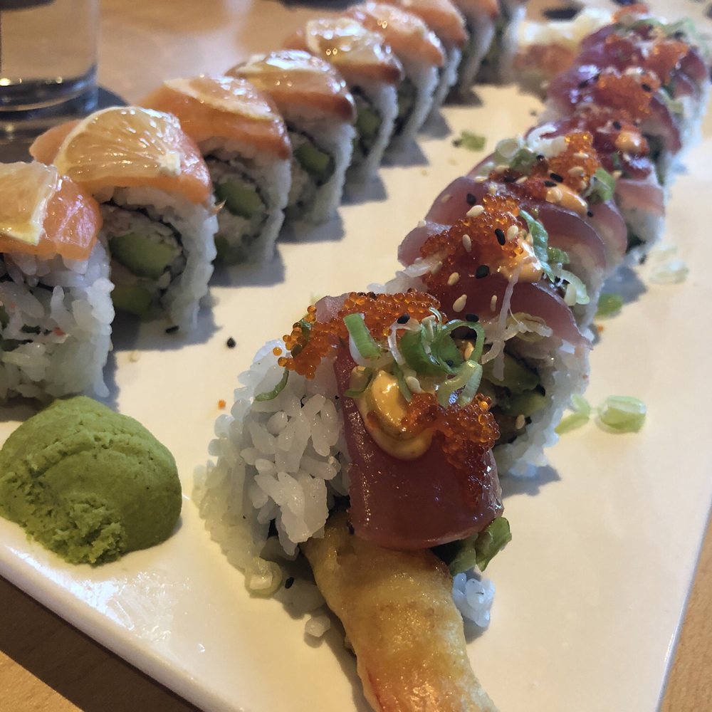 Garage Grill - Playboy roll and sunrise roll - New American Near Me - Draper, Utah Garage Grill - Playboy roll and sunrise roll - New American Near Me - Draper, Utah