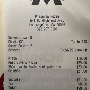 Pizzeria Mozza - Pizza Near Me - Los Angeles, California