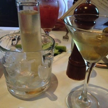 Coach Grill - Dirty martini with an extra carafe - Steakhouses Near Me - Wayland, Massachusetts