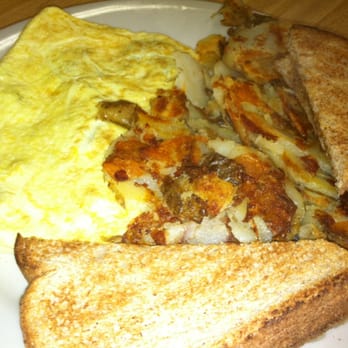 Flapjacks and More - Sausage & cheese omelet, home fries, toast - Breakfast & Brunch Near Me - Port Orange, Florida Flapjacks and More - Sausage & cheese omelet, home fries, toast - Breakfast & Brunch Near Me - Port Orange, Florida