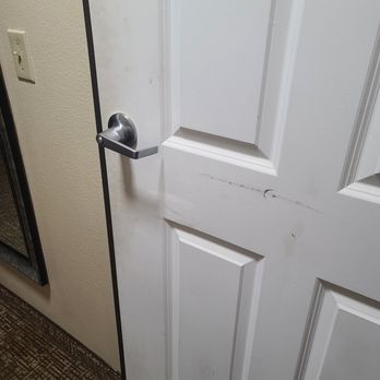 Comfort Inn & Suites Near Bethel College - Filthy bathroom door - Hotels Near Me - Newton, Kansas Comfort Inn & Suites Near Bethel College - Filthy bathroom door - Hotels Near Me - Newton, Kansas