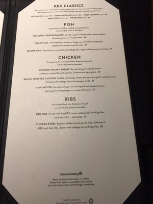 Menu photo 5 The Keg Steakhouse + Bar Richmond, BC Menu photo 5 The Keg Steakhouse + Bar Richmond, BC