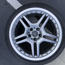 King Tires & Wheels Auto Center - Before paint and redrilling of lug nut holes