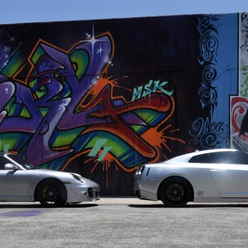 Ghost Motorsports - Two of the Ghost Motorsports cars in Downtown Los Angeles: 2010 Skyline GTR & 2011 Porsche Turbo S - Body Shops Near Me - Los Angeles, California Ghost Motorsports - Two of the Ghost Motorsports cars in Downtown Los Angeles: 2010 Skyline GTR & 2011 Porsche Turbo S - Body Shops Near Me - Los Angeles, California