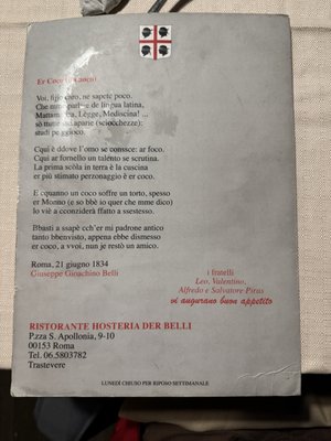 Osteria Der Belli by null