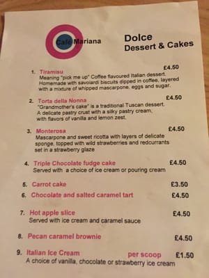 Menu photo 1 Cafe Mariana Kirkintilloch, EDU