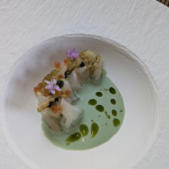 Les Petites Canailles - Halibut crudo - French Near Me - Paso Robles, California Les Petites Canailles - Halibut crudo - French Near Me - Paso Robles, California