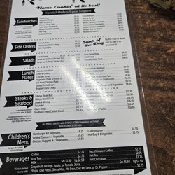 Kountry Kitchen - Lunch menu