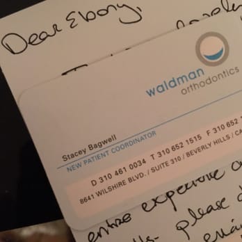 Waldman Orthodontics - Personalized card from the office!!! - Orthodontists Near Me - Beverly Hills, California Waldman Orthodontics - Personalized card from the office!!! - Orthodontists Near Me - Beverly Hills, California