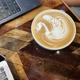 Hot vanilla latte
