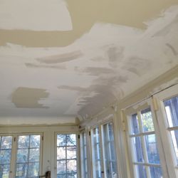 Richard J Woloszyn Painting - Repairing a room after years of settling.