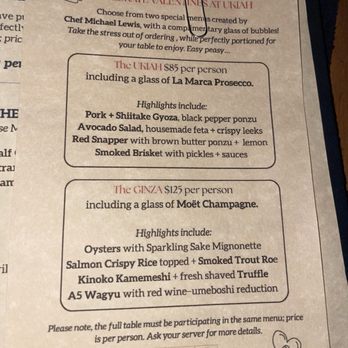 Ukiah - Valentine's Day special tasting menu - Asian Fusion Near Me - Fort Lauderdale, Florida Ukiah - Valentine's Day special tasting menu - Asian Fusion Near Me - Fort Lauderdale, Florida