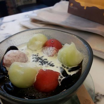 發記甜品 - Black Pearl Sago with Italian-style Herbal Jelly (Cold) - Desserts Near Me - Hong Kong, HK