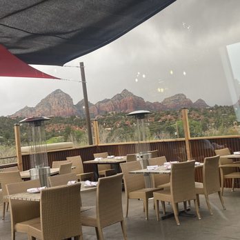 Mole Mexican Kitchen - The view from our table - Mexican Near Me - Sedona, Arizona Mole Mexican Kitchen - The view from our table - Mexican Near Me - Sedona, Arizona