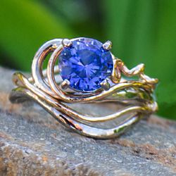 Jewelry by Gail - OBX-Made Sapphire Complex Seaweed Ring