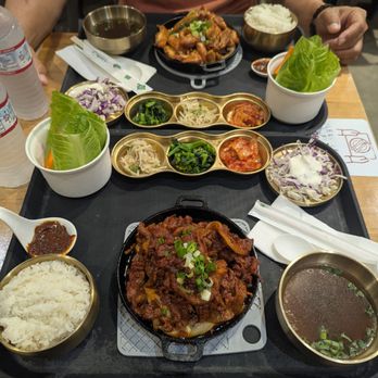 Gaon - 2 Ssam Bab @20.99 each. 1 spicy pork & 1 bbq chicken. - Korean Near Me - Pearl City, Hawaii