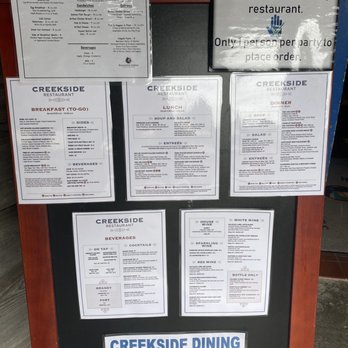 Creekside Restaurant - Menu as of April 2021 - American Near Me - Forks, Washington