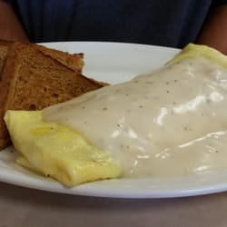 The Village Restaurant - Farmers Omelet w/ whole wheat toast