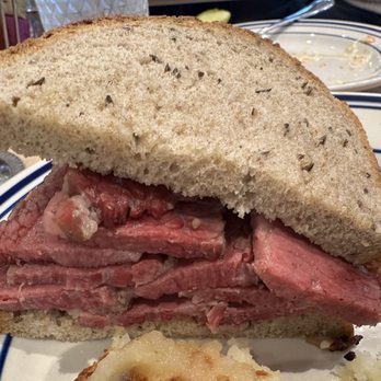 Maven's Delicatessen - Cut like slices of brisket. Challenging to bite as a sandwich. Not generously stuffed, but really flavorful. - Bakeries Near Me - Pawtucket, Rhode Island