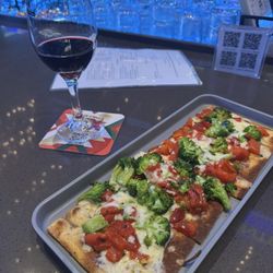 Kohansby's Exxon - White flatbread and wine