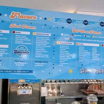 Skipper Dipper - The menu - Ice Cream & Frozen Yogurt Near Me - Long Beach Township, New Jersey Skipper Dipper - The menu - Ice Cream & Frozen Yogurt Near Me - Long Beach Township, New Jersey