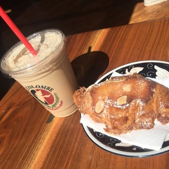 La Colombe NOHO - Draft latte and almond croissant. - Coffee & Tea Near Me - New York, New York