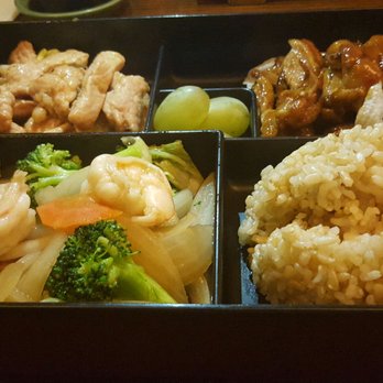 Kotobuki - Makunouchi. Modified without the fried elements (Katsu & Tempura) and w/ brown rice instead of white. - Japanese Near Me - Norfolk, Virginia