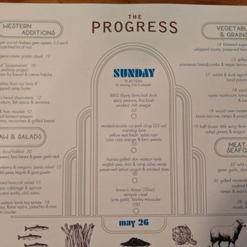 The Progress - Menu - New American Near Me - San Francisco, California The Progress - Menu - New American Near Me - San Francisco, California