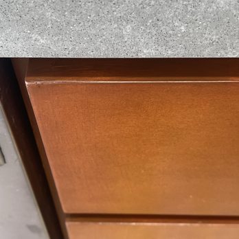 Illusion Custom Finishes - Repair under the kitchen sink. - Furniture Repair Near Me - Cathedral City, California Illusion Custom Finishes - Repair under the kitchen sink. - Furniture Repair Near Me - Cathedral City, California