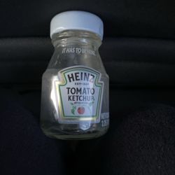 Cancun Mexican Grill - Tiny ketchup bottle that comes with kids chicken and fry's