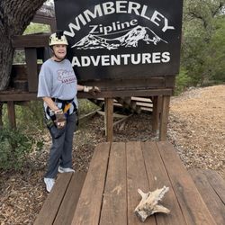 Wimberley Zipline Adventures - First time to be on a zip line.