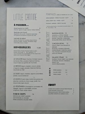 Menu photo 1 Little Cantine Paris, 75